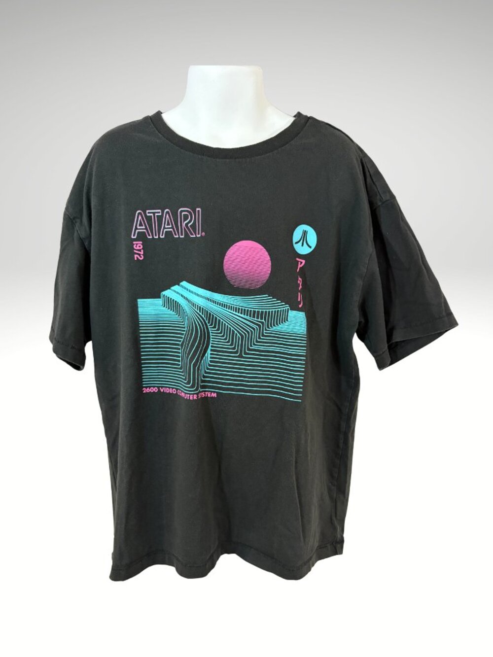 GAP Teen Girls Retro Gamer Atari Black  Graphic T-shirt Size 10 (SKU: 211G)